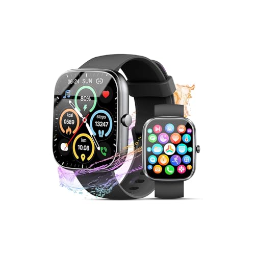 Smart Watch for Men Women, 1.91 Smart Watches Answer/Make Calls, Fitness Watch with Heart Rate/Sleep Monitor, 100+ Sport Activity Tracker Step Counter, IP68 Waterproof Fitness Tracker for Android iOS