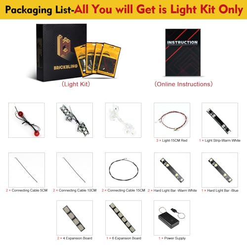 Kit de luz LED compatible con Lego 75426 BrickBling Halcón Milenario 4