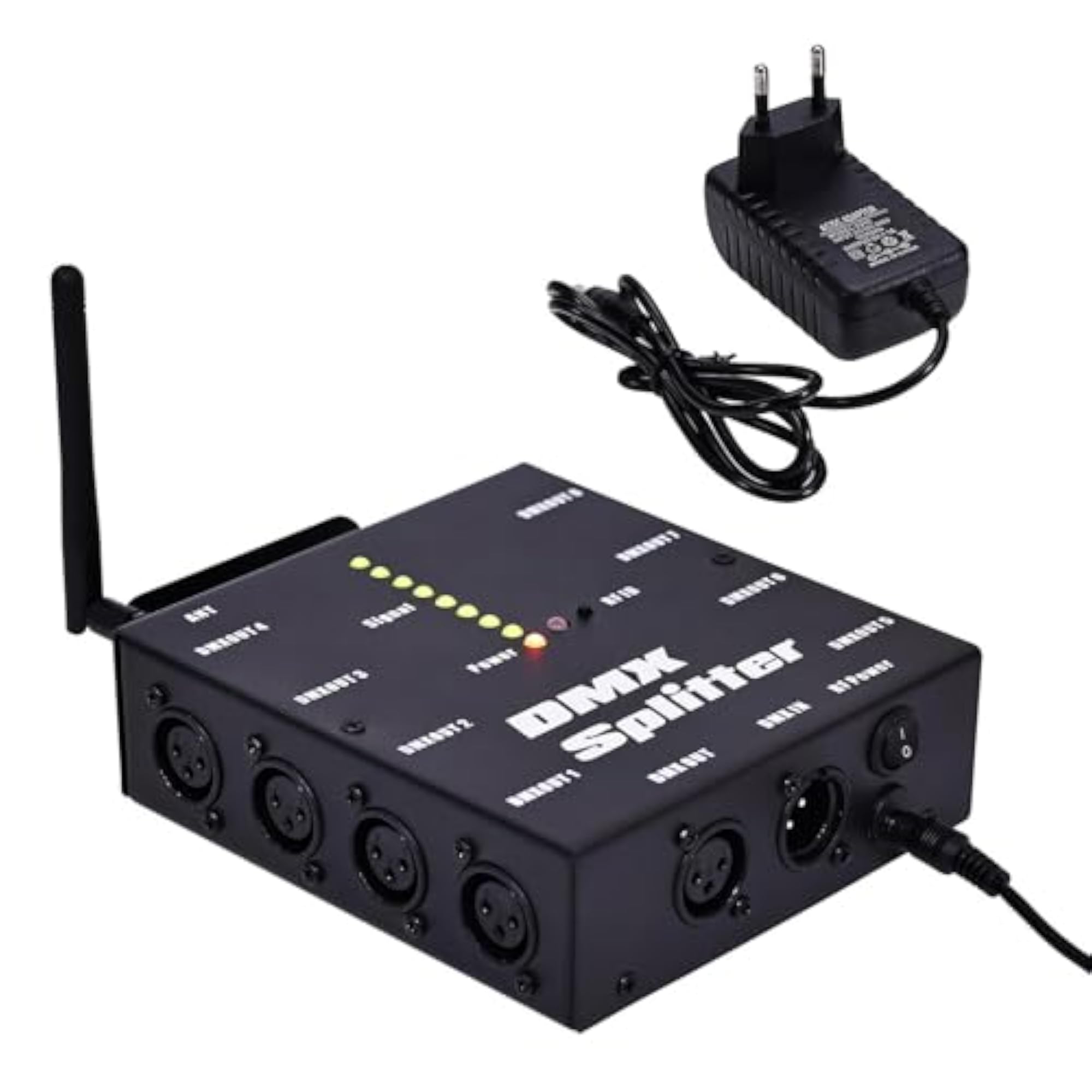 DMX512 8 Way 3 Pins Wireless Distributor for Stage Events