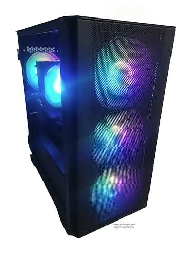 Image of Gaming PC Desktop GeForce RTX 5070 12GB, AMD 8-Core Ryzen 7 Processor, 32GB RAM, 1TB NVMe SSD, WiFi, Windows 11 Pro - Tower Computer
