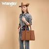 Bolso Tote Wrangler Montana West para Mujer, Cartera de Doble Compartimiento, Bolso de Mano con Pespuntes para Laptop de 13.5 Pulgadas 4