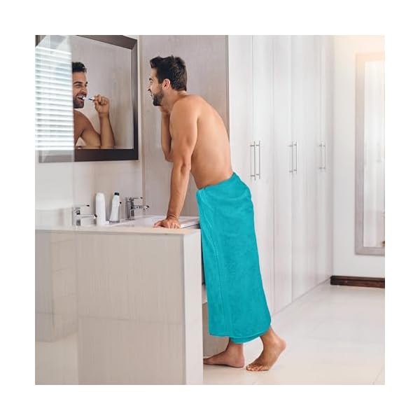 Utopia Towels - Luxueux Drap de Bain géant 2 pièces, 100% Coton filé à Anneaux, très Absorbant et à séchage Rapide, Serviette de Bain/Serviette de Sauna, Super Douce (90 x 180 cm, Turquoise)