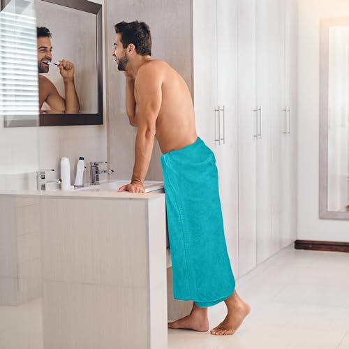 Image of Utopia Towels Jumbo Bath Sheets, 2 Pack, 35x70 in, 600 GSM Cotton, Turquoise