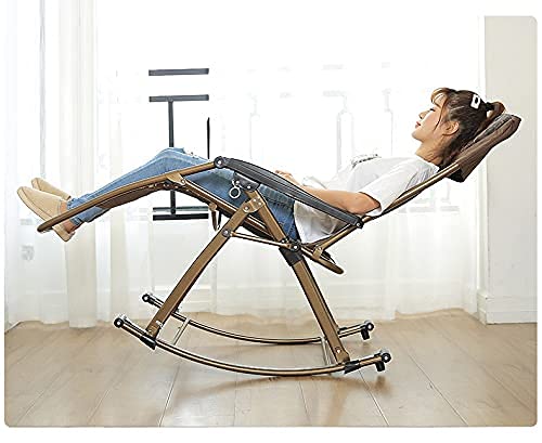 DFJU Cadeiras de balanço de pátio com almofadas, cadeiras de balancim dobráveis ao ar livre, cadeira