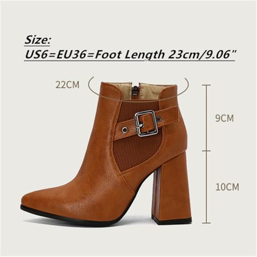 LYYSKY Women's Pointe toe comfortable Ankle Booties .Size corresponds to the length of the sole of the foot, Refer to the size chart and product description Size US3-US17/EU33-EU503