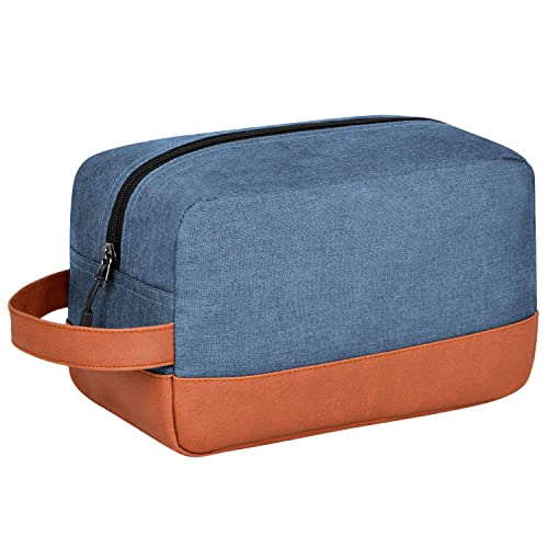 FATMUG Travel Bag -Toiletry Organizer Shaving Kit for Men - Cosmetics Pouch for Women - Navy Blue