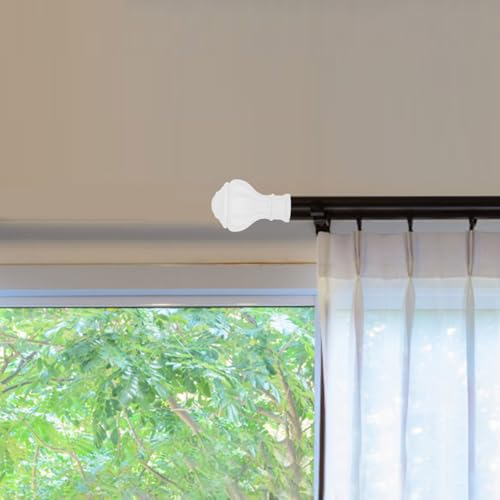 Cabilock 6 Stück Gardinenstangen-Endkappen Dekorative Endstücke Für Wohnzimmer Gardinenstangen Römische Stangenenden Einfach Zu Montieren Zubehör 3.74X2.44 Zoll