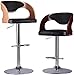 Chilechuan Sessellift Barhocker Bar Stuhlaufnahme Hoher Hocker Home Europäischer Stil Hocker Küche Frühstückstuhl Leder Kissen Holzrückenlehne (1 Stück)