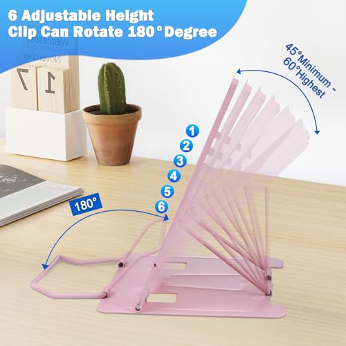 Kssvzz Book Stand, Metal Cookbook Holder with Adjustable Angle - Image 3