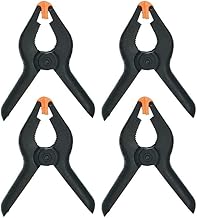 Kit 4 Grampos Alicate Plástico Marceneiro Celular Estúdio Display 7cm