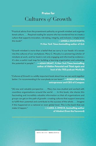 Cultures of Growth: How the New Science of Mindset Can Transform Individuals, Teams, and Organizatio