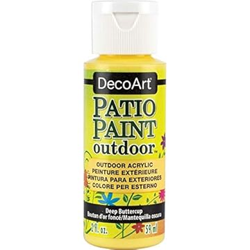 DecoArt Outdoor Acylic Paint, Acrylic, Deep Buttercup, 59ML