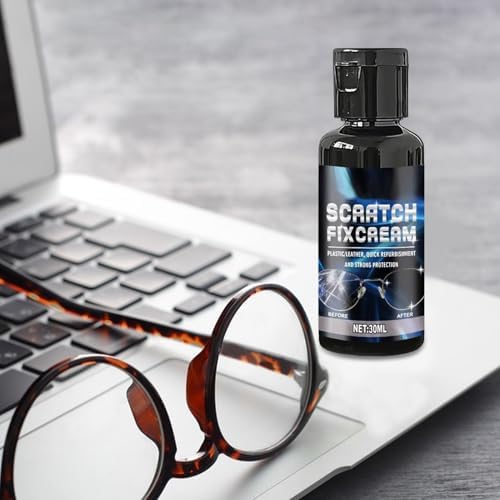 Lens Scratch Remover For Eye Glasses, Liquid Cleaner Polishing, Multifunctional Scratched Glasses Lens Repair Kit With Sponge - For Window, Screen, Phone, Watch, Sunglasses, Camera, Windshield