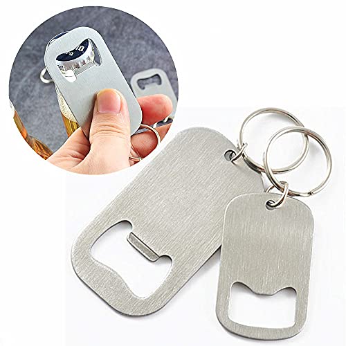 Porte-clés Ouvre-bouteille De Bière Mini Ouvre-bouteille En Acier Inoxydable Exquis Petit Et Facile à Transporter (ensemble De Deux Tailles) Cover