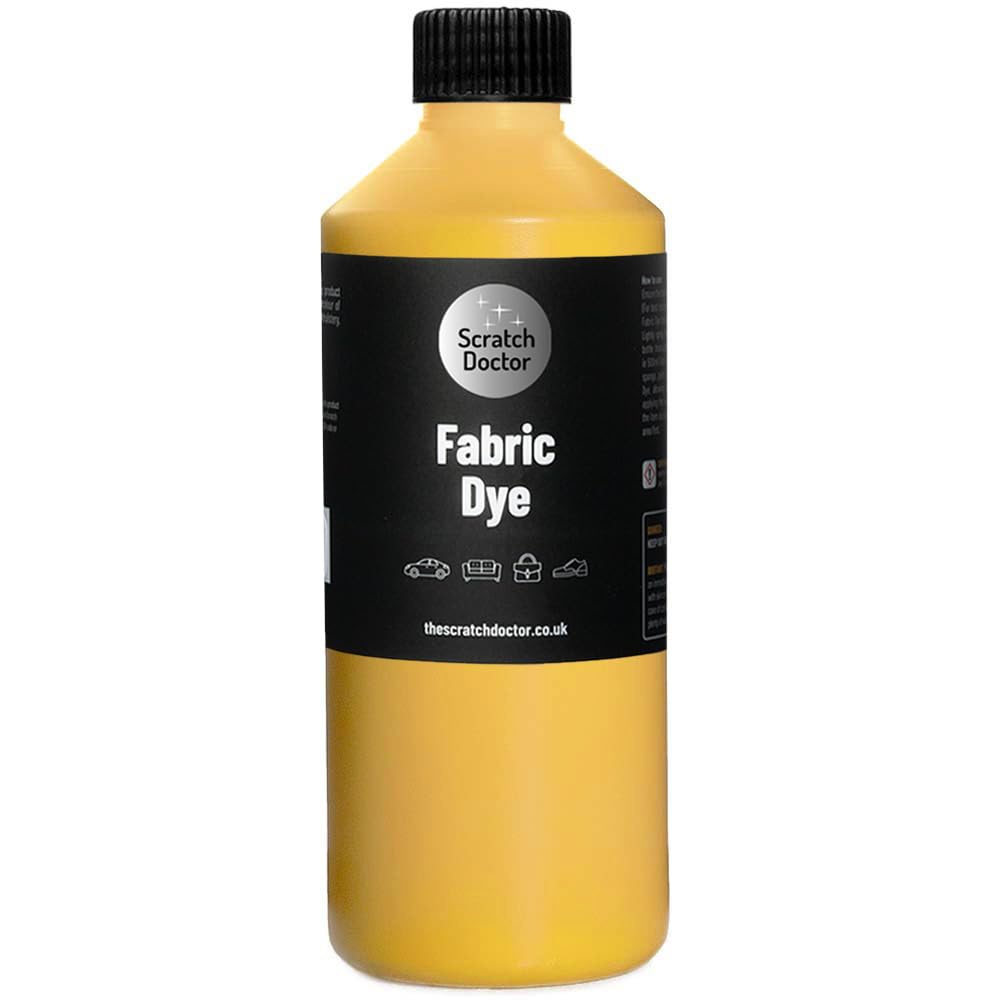 Yellow Fabric Dye | Permanent Fabric Paint for Upholstery, Furniture, Sofas, Clothes, Canvas