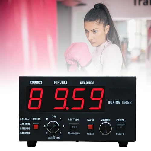 Esperienza di allenamento migliorata: il timer professionale a intervalli di boxe è un dispositivo indispensabile per gli appassionati di Muay Thai, MMA e kickboxing. Progettato per aiutarti a raggiungere i tuoi obiettivi di fitness con facilità, questo classico orologio a intervalli è il compagno perfetto per sessioni di allenamento intense.