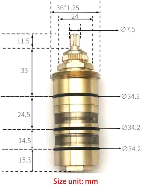 Replacement Moen 130156 Thermostatic Cartridge, Water Valve