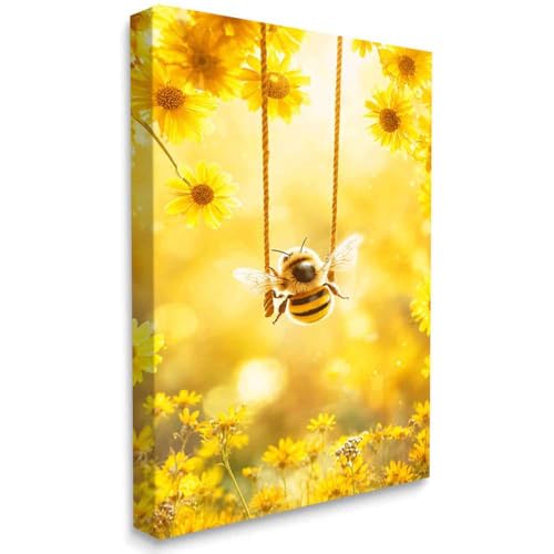 Framed Canvas Wall Art， 16x24in， Ready to Hang Wall Decoration，