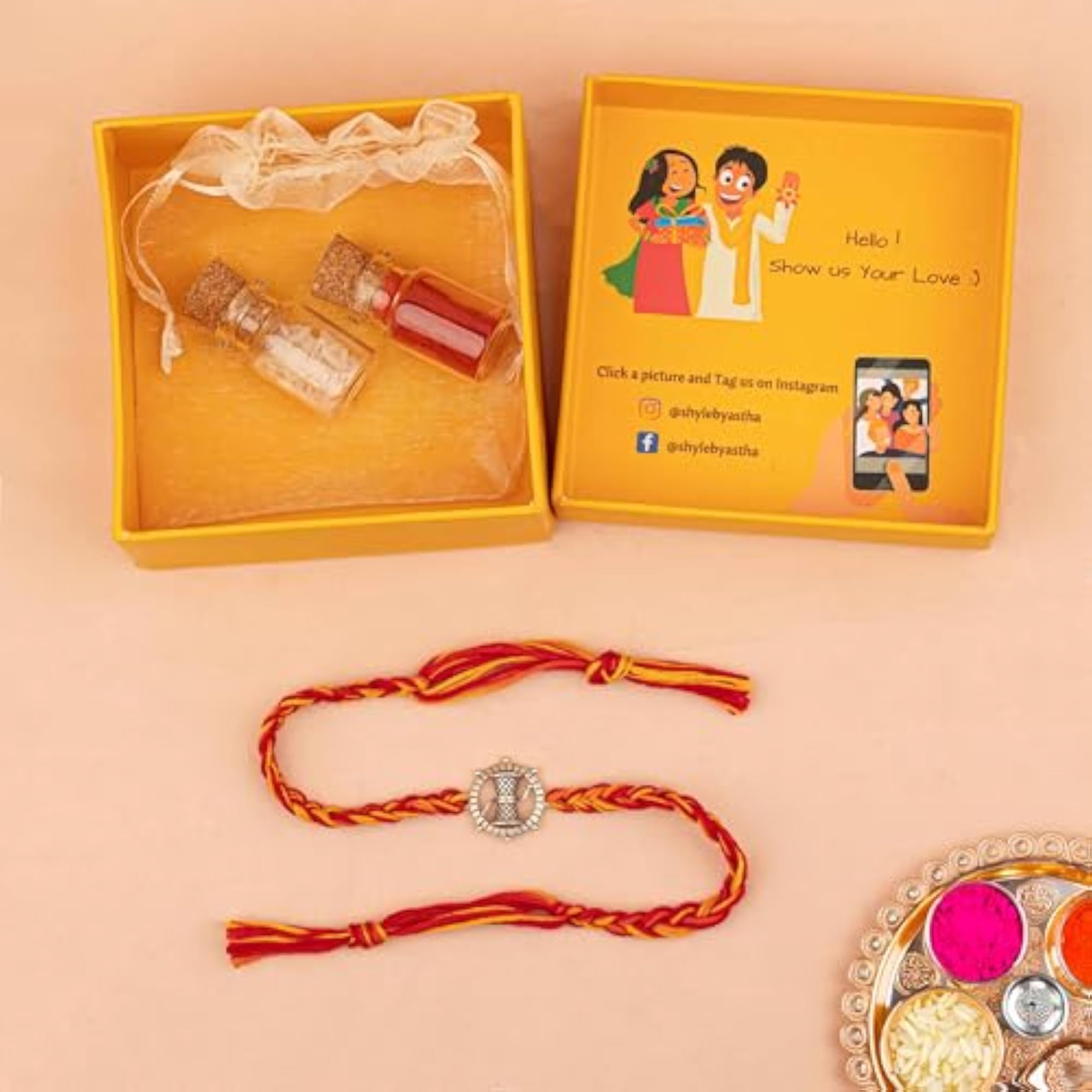 925 Solid Sterling Shiva Damru Mahadev Rakhi