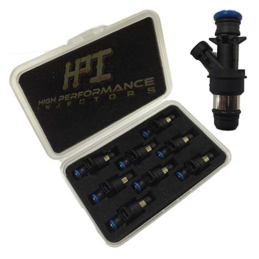 HPI FUEL INJECTORS: SET OF (8) 80LB LQ4 LQ9 4.8 5.3 6.0 DELPHI SHORTIES HIGH IMPEDANCE HPI INJECTORS