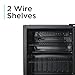 BLACK+DECKER 1.7 Cu. Ft. Beverage Cooler, Beverage Fridge with Double Pane Glass Door, Drink Fridge and Beverage Refrigerator with 63-Can Capacity for Home Bar, Home Office and More