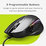 Glorious Model I 2 Wired Gaming Mouse - 9 Programmable Buttons (2 Swappable), 66g Superlight, 26k Optical Sensor, 80M Click Rated Switches, MMO/MOBA/FPS, Side Thumb Rest - Black - Image 3
