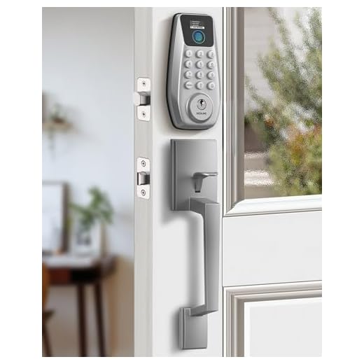 DESLOC C110 Fingerprint Keyless Entry Door Lock with Handle Set