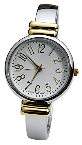 Ftw STC 2Tone Metal Band Slim Case Women'S Bangle Cuff Watch thumb #5