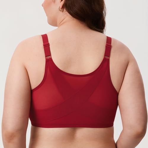 Image of DELIMIRA Women's Front Closure Posture Lace Bras