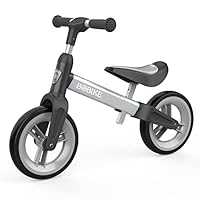MHCYLION Laufrad ab 1.5-4 Jahre bis zu 25 kg, Lenkrad und Sattel höhenverstellbar, Lenkradschloss, Ultraleicht Kinderlaufrad Balance Fahrrad für Jungen Mädchen(Silber)