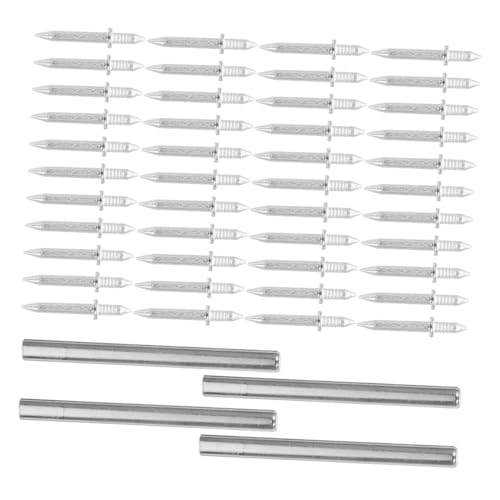 HOMSFOU 200pièces Clous à Double Tête Pour Plinthes Sans Invisibles Avec Manchons Spécifiques Pour Fixation Murale Et Sol
