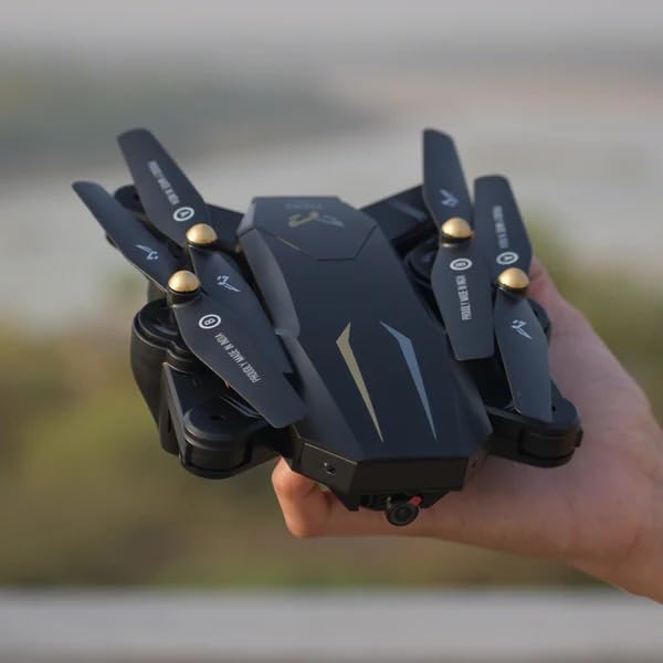 Image of Garuda 1080 Black Wifi Hd 1080P + 720 P Fpv Dual Camera, Box Version, Position Locking Drone (Garuda Black Drone)