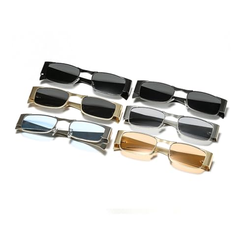 laureles Fashion Vintage Square Y2k Sunglasses Women Metal Small Frame Sun Glasses Men Shades Female UV4004