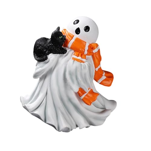 Cadeau modèles miniatures de résines d'Halloween : adorable figurine fantôme pour proche