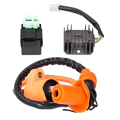 Regulador de tensão, bobina de ignição fácil de instalar para GY6 50cc 150cc 125cc 4-stroke Motores