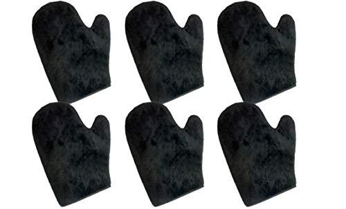 6 Pack Reusable & Washable, Bahama Tan Self Tanning Mitt with Thumb, Double Sided, Ultra Soft Full-Size Gloves for a Flawless, Streak Free Tan. Premium Applicator Mitts great for all Sunless Tanners.