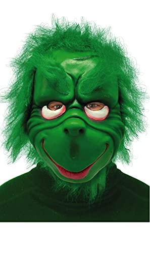 Masque vert Grinch en accessoire de cosplay et de spectacle