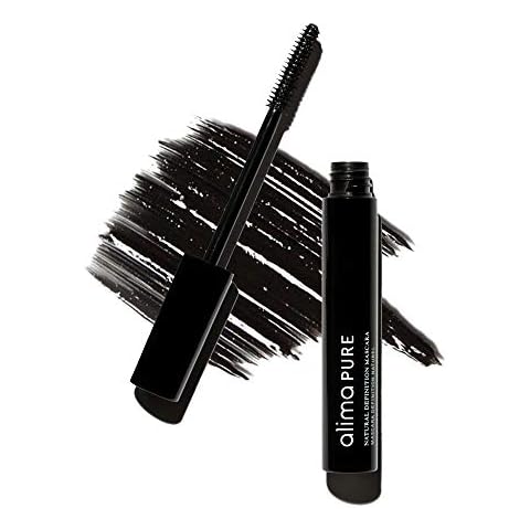 Alima Pure | Natural Definition Mascara | With Jojoba Oil and Beeswax | Eye Makeup | Black Mascara | Mineral Makeup | Black, .28 oz/ 8 g Cover