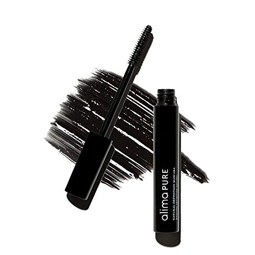 Alima Pure | Natural Definition Mascara | With Jojoba Oil and Beeswax | Eye Makeup | Black Mascara | Mineral Makeup | Black, .28 oz/ 8 g