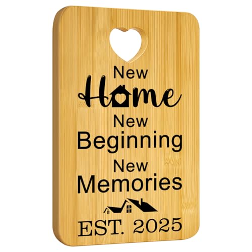 Unique Housewarming Gifts for New Homeowners First New Home Gifts for Neighbor, Friends, Realtor Closing Gift for Home Buyers New House Owners Presents Party New Apartment Cutting Board Gift