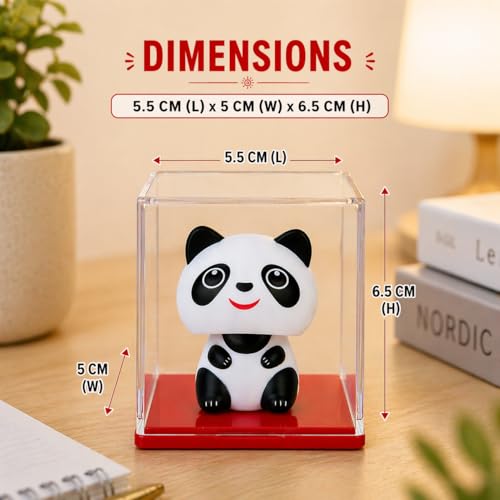 Image of CraftVatika Home Decoration Items for Living Room, Solar Powered Panda Moving Head Up & Down Feng Shui Items for Good Luck, Home Decor Items, Car Dashboard Office Desk, Birthday Gifts for Women Man