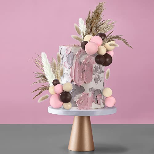 50 Pcs Boho Cake Toppers Mini Balls Cake Topper Various Dried Pampas Grass Cake Decor For Boho Home Wedding Cake Decoration #TOP4