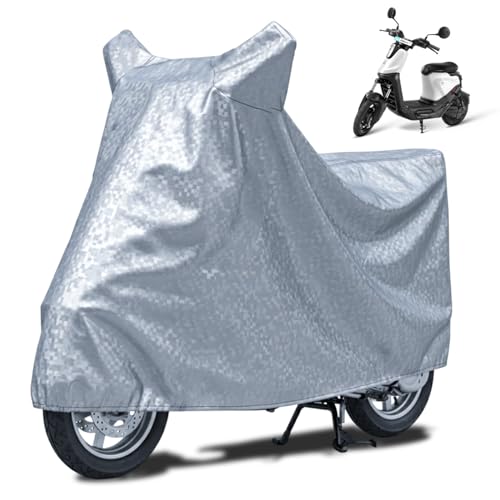 Image of FABTEC Waterproof Bike Body Cover Compatible with Yulu Wynn, A1 (Silver)