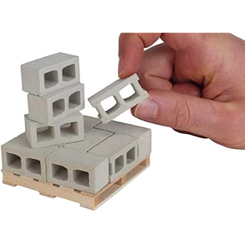 Acacia Grove Mini Cinder Blocks with Pallet, 1/12 Scale (12 Pack) Cover