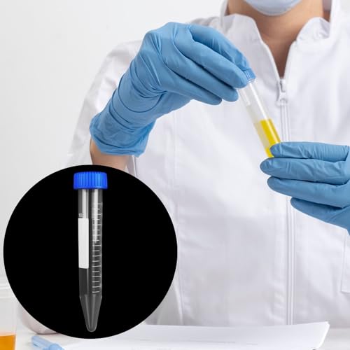 image for Antrader Centrifuge Tubes 10mL,Conical Tubes Sterile 50 PCS with Screw