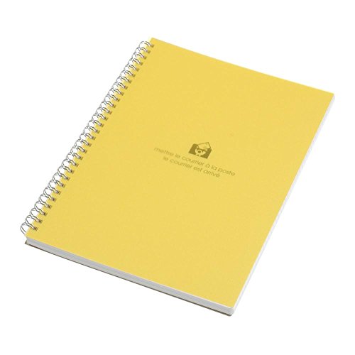 Notebook B5 jaune transparent Etranger di Costarica 100 sheet au design minimaliste