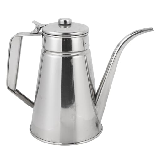 GOTOTOP Stainless Steel Oil Storage Pot Container with Leakproof Spout