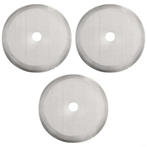 Juego de 3 coladores de acero inoxidable para cafetera de prensa francesa, filtro de malla reutilizable 7.2 8.7 10 cm de diámetro, para prensas de 350 800 y 1000 ml, color plateado (para 350 ml)