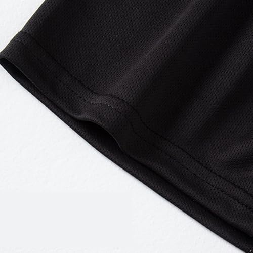 Kids Boys Summer Tracksuits 2 Piece Breathable Mesh T-shirtsand Shorts Set for Running Gym Sports Balck 5-6 Years4