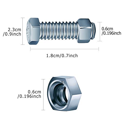 Auger Shear Pins Bolts and Nuts Steel Metal Bolts Nuts Compatible with Honda Snowblower HS1132 HS624 HS828 HS928 HS724 (30)
